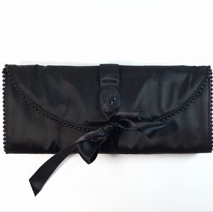 MAC M.A.C. Keepsakes Hanging Travel Bag Black Satin Cameo Rare